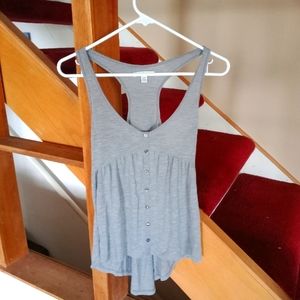 American Eagle Outfitters Gray Tank Top Size XS